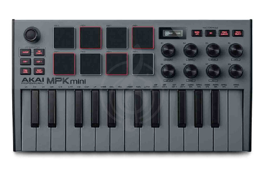 Изображение AKAI MPK MINI 3 GREY - Midi-клавиатура