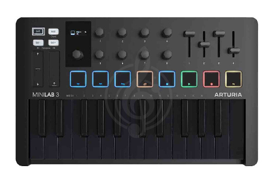 Изображение Arturia MiniLAB 3 Deep Black - MIDI-клавиатура