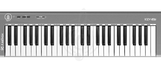 Изображение Axelvox KEY49j grey  MIDI-клавиатура	