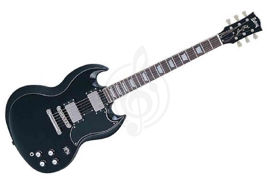 Изображение BURNY RSG55'63 BLK - Электрогитара типа Gibson SG '61 Reissue, Black