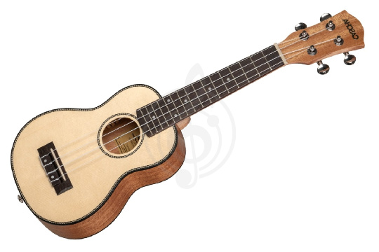 Изображение Cascha HH-2155 Spruce Series - Укулеле тенор, с чехлом, учебником, цвет натуральный