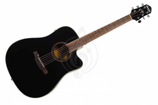 Изображение CRUZER SDC-24EQ/BK - электроакустическая гитара Dreadnought, цвет - черный
