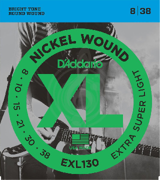 Изображение D'Addario EXL130 Струны для электрогитары 8-38