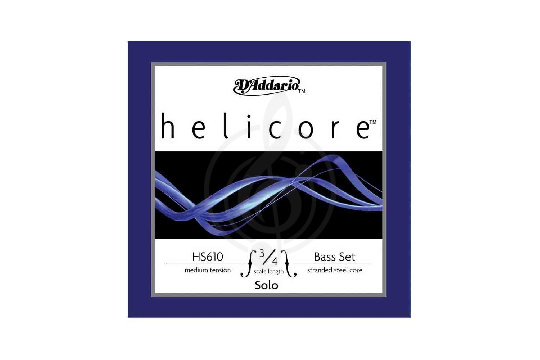 Изображение D'Addario HS610-3/4M Helicore Solo - Комплект струн для контрабаса 3/4