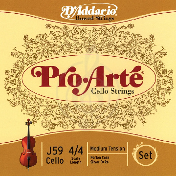 Изображение D`Addario J56W-4/4M Pro-Arte Комплект струн для скрипки размером 4/4