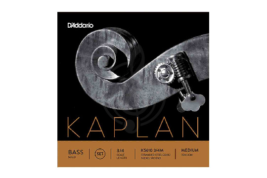 Изображение D'Addario KS610-3/4M Kaplan Solo - Комплект струн для контрабаса 3/4