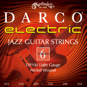 Изображение DARCO D9100 Струны д/ эл. гит. 0.12-0.52, никель/