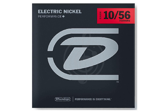 Изображение Dunlop DEN1056 - Комплект струн для 7-струнной электрогитары, никелированные, Medium, 10-56