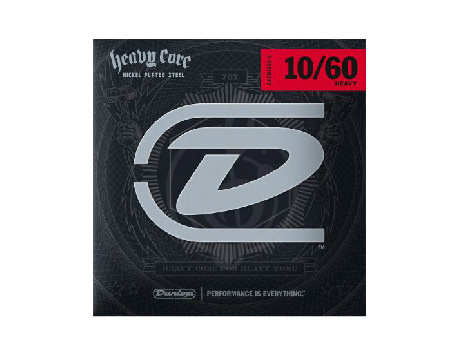 Изображение Dunlop DHCN1060-6  Heavy Core - Комплект струн для электрогитары, никелированные, 10-60