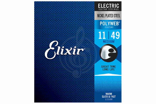 Изображение Elixir 12100 POLYWEB - Струны для электрогитары 11-49