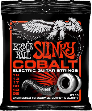 Изображение Ernie Ball 2715 струны для эл.гитары Cobalt Electric Skinny Top Heavy Bottom Slinky (10-52)