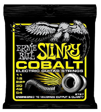 Изображение Ernie Ball 2727 струны для эл.гитары Cobalt Electric Beefy Slinky (11-54)