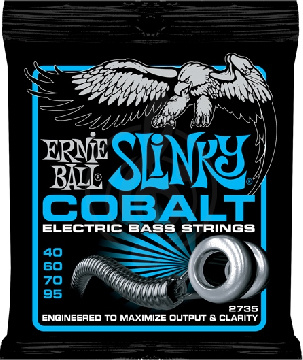 Изображение Ernie Ball 2735 струны для бас-гитары Cobalt Bass Extra Slinky (40-60-70-95)