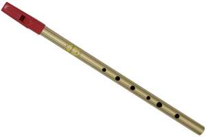 Изображение Feadog Brass D Whistle Red Top - Тин Вистл, D (ре)