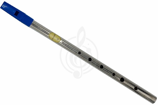 Изображение Feadog Nickel D Whistle Blue Top - Тин Вистл, D (ре)