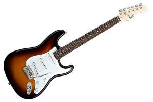 Изображение FENDER SQUIER Bullet With Trem, RW Brown Sunburst - Электрогитара S-S-S, цвет коричневый санбёрст