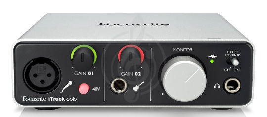 Изображение FOCUSRITE iTrack Solo Компактный USB интерфейс с возможностью записи на iPad