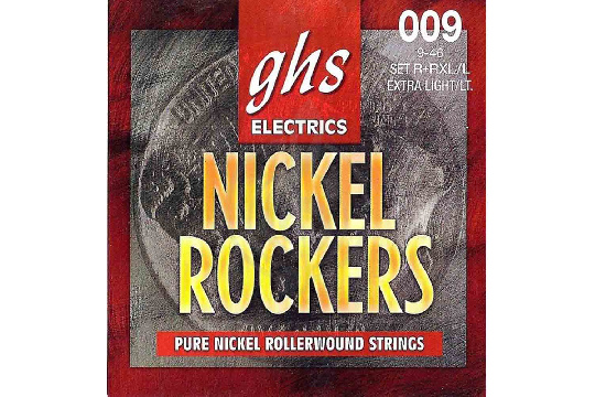 Изображение GHS R+RXL УЦЕНКА ДЕФЕКТ Струны для электрогитары, Nickel Rockers, Extra-Light 9-42