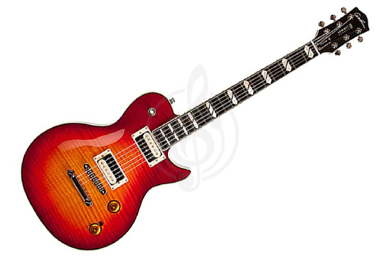 Изображение Godin 042609 Summit Classic Supreme LTD Cherry Burst Flame - Электрогитара, с чехлом