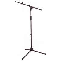 Изображение GrandVox DD006B - микрофонная стойка телескопический "журавль", цвет черный, c регулировкой журавля