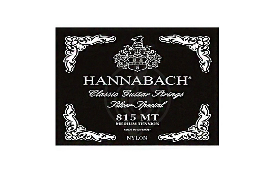 Изображение Hannabach 815MTC CARBON Black SILVER  - Комплект струн для классической гитары, карбон/посеребренные