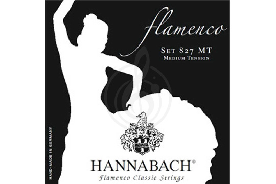 Изображение Hannabach 827MT Black FLAMENCO - Комплект струн для классической гитары желтый нейлон/посеребренные