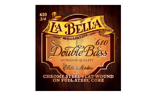 Изображение La Bella 610 - Комплект струн для контрабаса размером 3/4, сталь