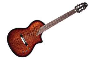 Изображение Martinez Hispania-Cognac - Классическая гитара со звукоснимателем, коньяк