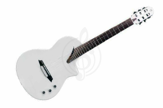 Изображение Martinez Hispania-White-GT - Классическая гитара со звукоснимателем, белая