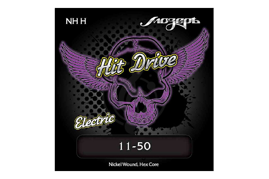 Изображение Мозеръ NH-H Hit Drive Heavy - Комплект струн для электрогитары, 11-50