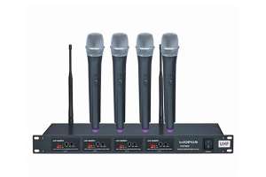 Изображение OPUS  UHF 800HH радиосистема ручная с 4 микрофономи, частота 500-900MHz, алюминевый кейс
