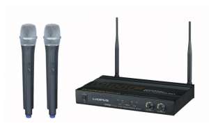 Изображение OPUS UHF 922HH радиосистема ручная с 2 микрофонами, частота 730-840 MHz, ал. кейс(440x340x100)