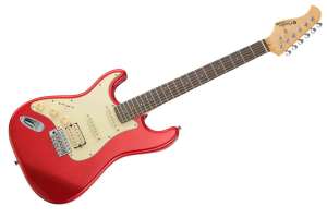 Изображение Prodipe JMFST83LHRACA - Электрогитара ST83RA, леворукая, красная