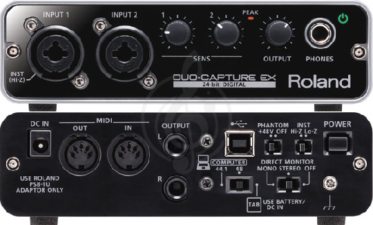 Изображение Roland UA-22 DUO-CAPTURE EX внешний аудиоинтерфейс 