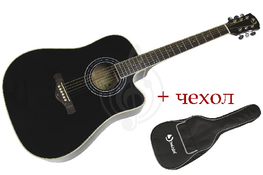 Изображение SOLISTA CG-D1P BLACK- Акустическая гитара