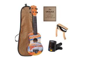 Изображение VESTON UKULELE KUS 25 BUS dPACK 1 - Набор укулеле сопрано