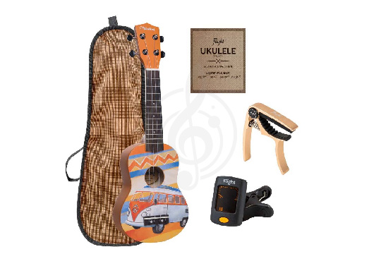 Изображение VESTON UKULELE KUS 25 BUS dPACK 1 - Набор укулеле сопрано