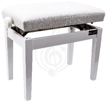 Изображение Vision AP-5102White Банкетка для пианино белая