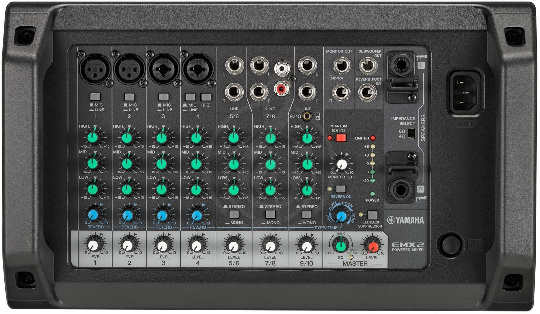 Изображение YAMAHA EMX2 - микшер с усилителем, 2 х 250Вт/ 4Ом, 10 каналов, DSP.