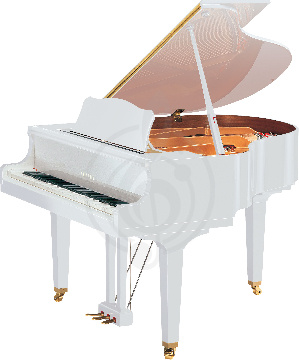 Изображение YAMAHA GB1PWH Рояль кабинетный 151 см, цвет белый